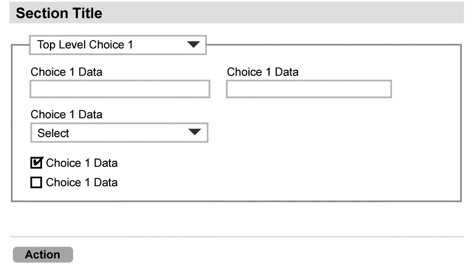 Section selectors