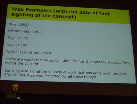 Steven Pemberton's Web concepts