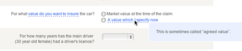 Hinting at the availability of contextual Help on hover  