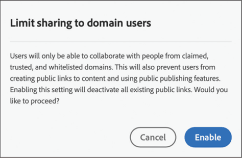 Warning an admin about changing role permissions